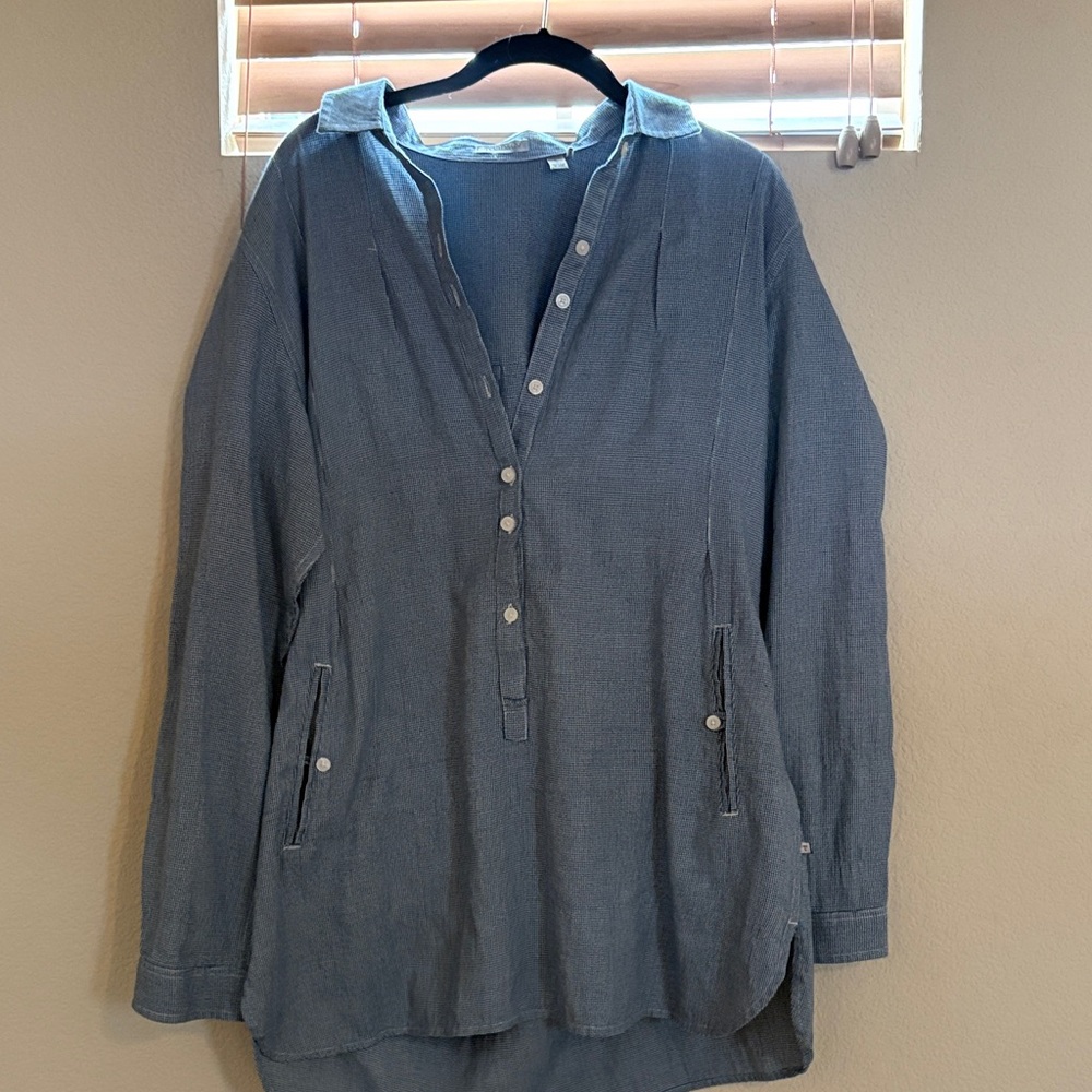 Toad&Co Slate Blue Long Sleeve Mini Dress